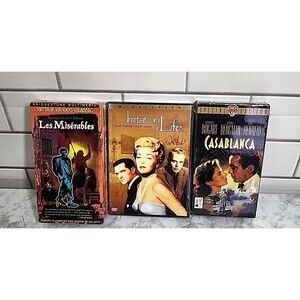 Classic Award Winning Movies DVD VHS Casablanca Imitation Of Life Les Miserables